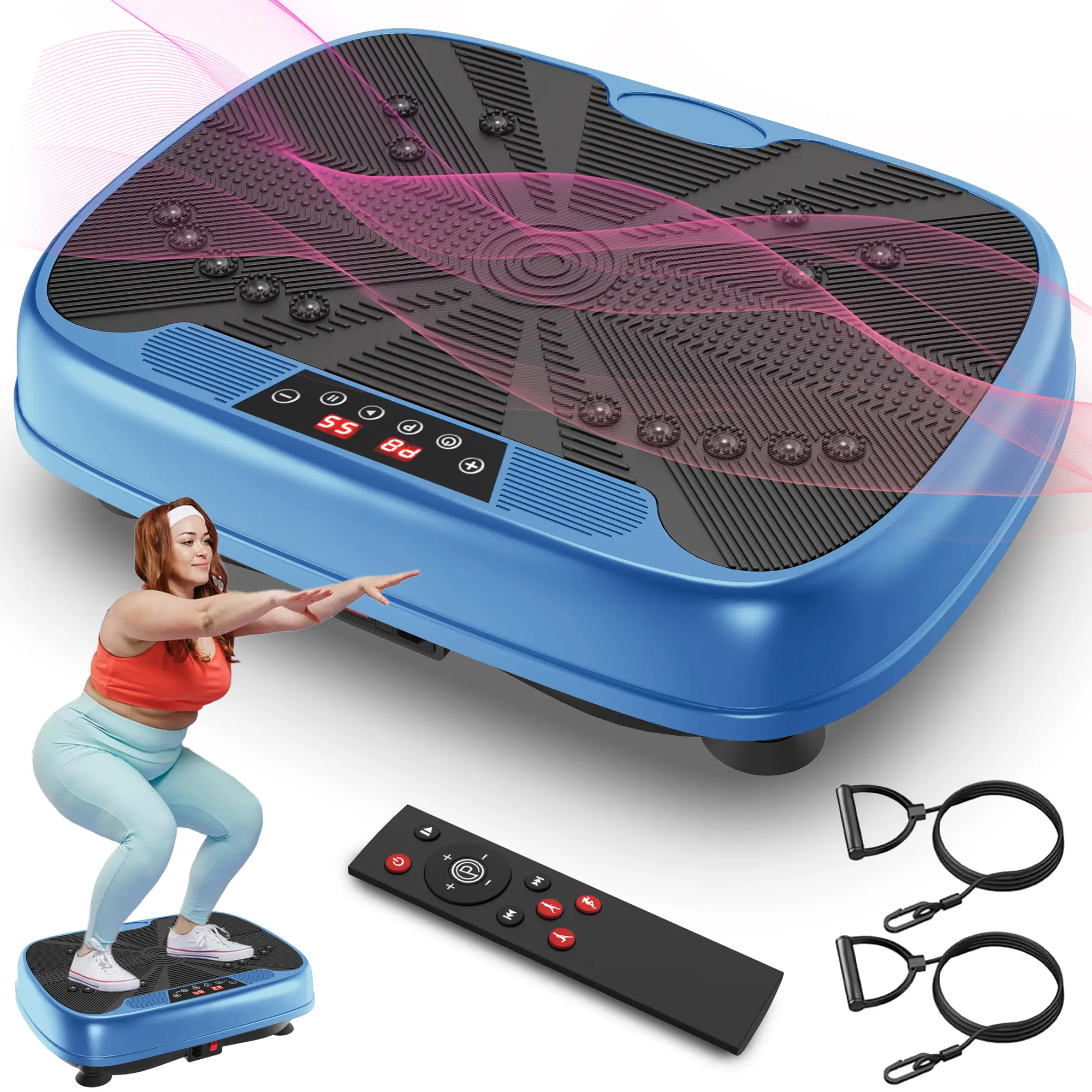 vibration stand CoolHut Vibration Plate Exercise Machine, Full Body Fitness Platform,  Therapeutic Shaker for Weight Loss and Metabolism main image 0