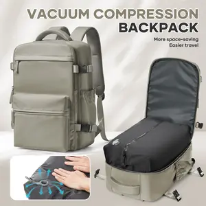 Vacuum Seal Backpack Travel With Pump,Carry On Travel Backpack With Vacuum System,Mochila de Viaje Vacuum,Travel Laptop Backpack