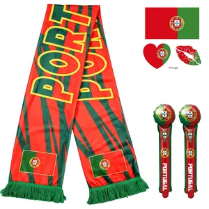 Sports Game Cheer Kit, Double-Sided Scarf, Thunder Sticks and HD Temporary Tattoos, Party Accessories for Matches & Festive Events