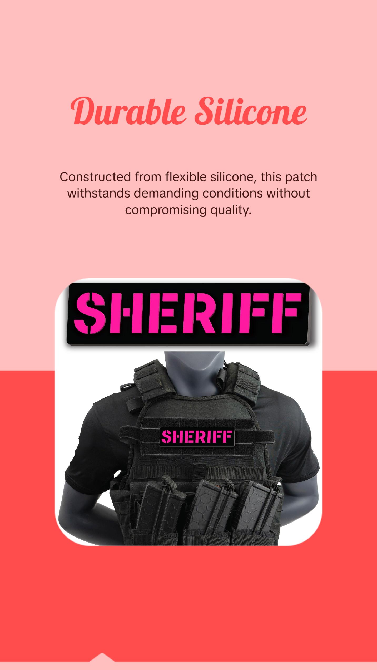 [SHERIFF] Operator PVC Patch [BLK/PNK]
