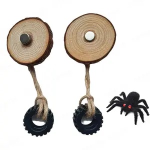Handmade Woven Jumping Spider Hammock| Tarantula Cave + Climbing Toy - Reptile Spider Cage Decor Accessories