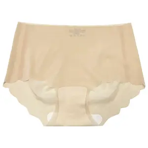 Seamless Underwear. Thin Ice Silk One-Piece. Mid-Waist Peach Hip Lift. Quick-Dry Mask Triangle Shorts for Girls Panties Womenswear