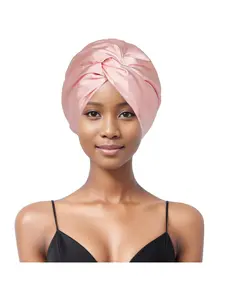 European and American popular double-layer sleeping cap, cross twist cap, shower cap, makeup and beauty wash cap