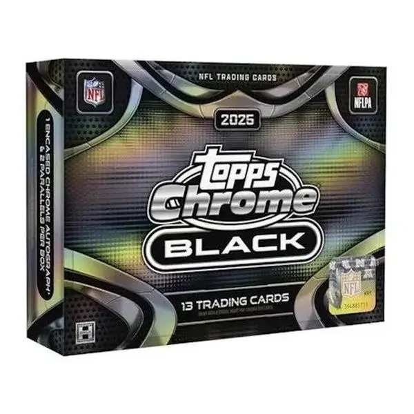 2025 TOPPS CHROME BLACK FOOTBALL HOBBY BOX