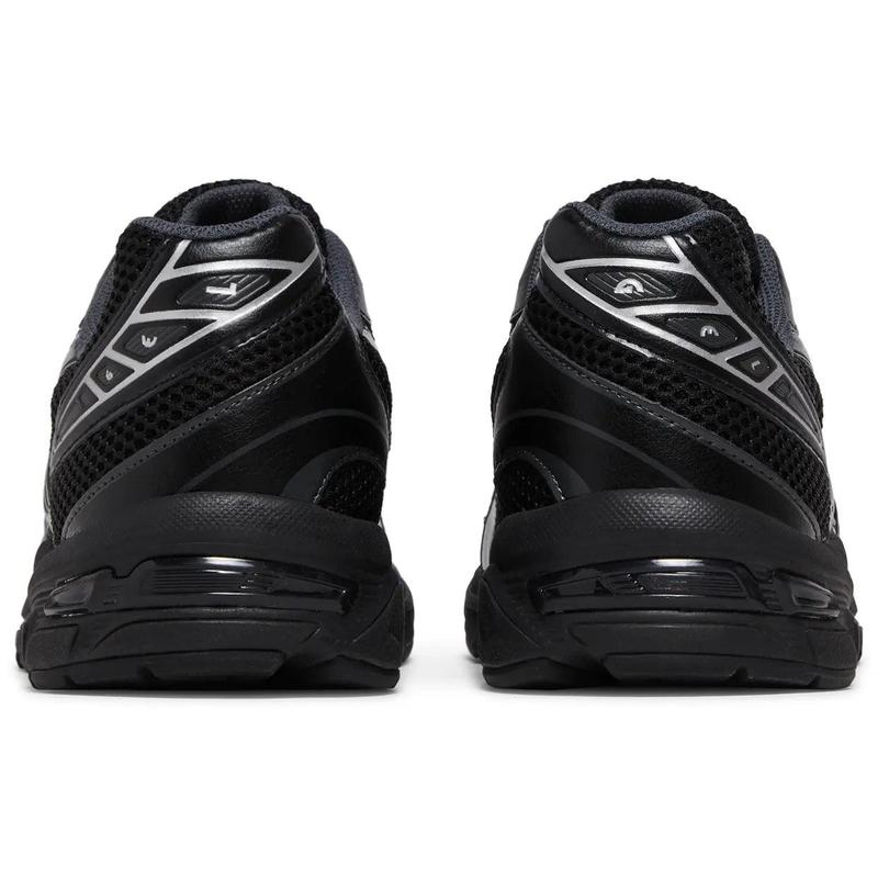 ASICS Gel-1130 Black Pure Silver Mens Unisex Athletic Running Sneakers 1201A906-001 Round Toe Breathable Mesh Gel 1130 Closed Sports Chunky Trainer Workout Shoes