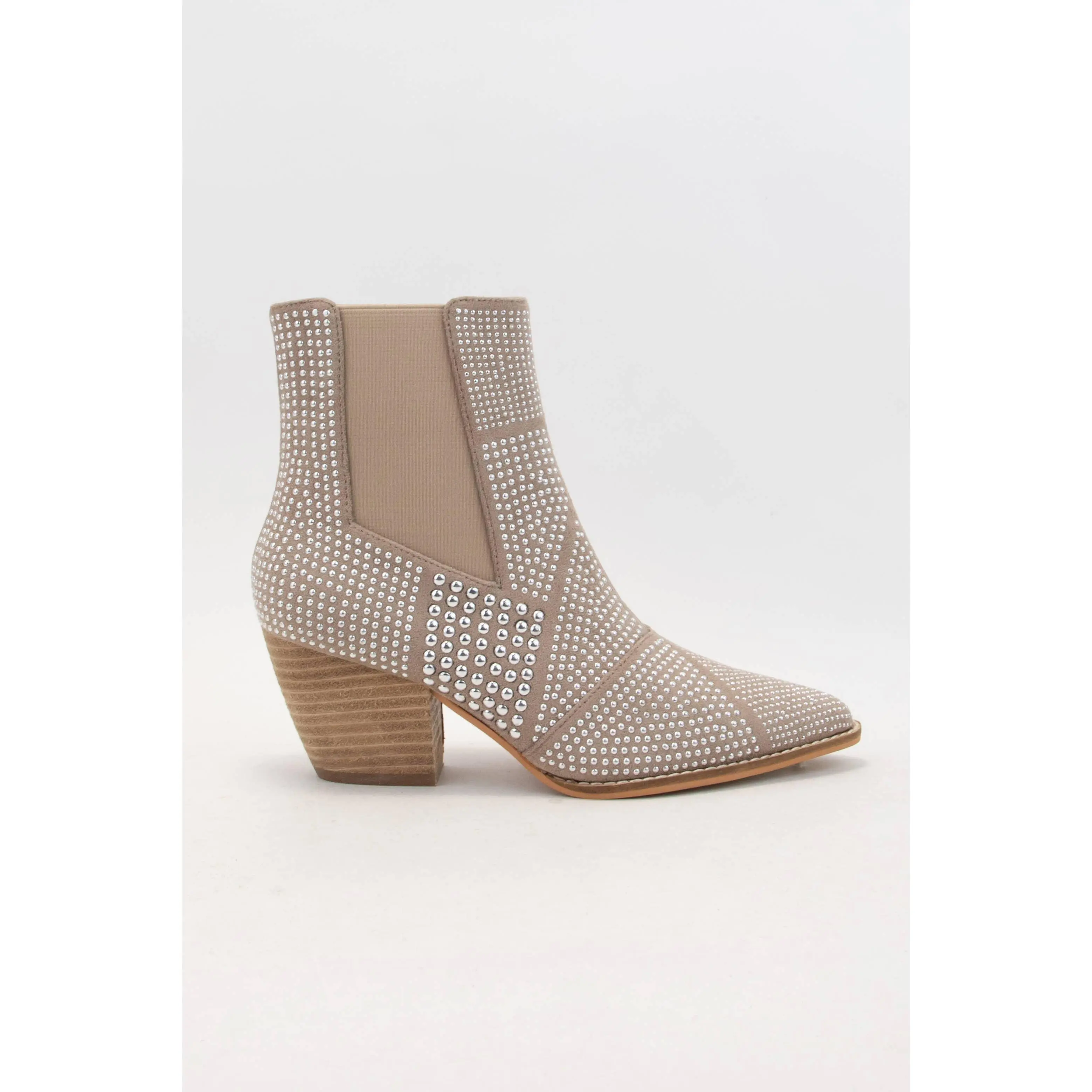 FRANCESCA STUDDED POINTY TOE ANKLE BOOTIE