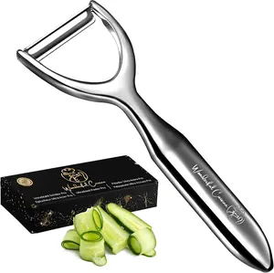 Premium Stainless Steel Y-Peeler – Heavy Duty Vegetable & Fruit Peeler for Potatoes, Carrots, Apples – Ergonomic Handle, Dishwasher Safe