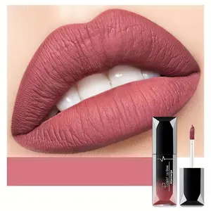 Pudaier Matte Liquid Lipstick Lip Gloss Lip Lacquer Non-fading Lip Tint Makeup Color Cosmetic Glossy