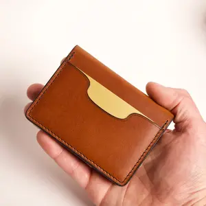 Italian Leather Hand Crafted Meridian Wallet, Hybrid Bifold, 12 Card Capacity with Cash Flap