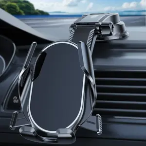 Multi-Scene Car Phone Holder, Suction Cup Mount for Windshield & Dashboard, 360° Adjustable Angle, Fits All Mobile Models