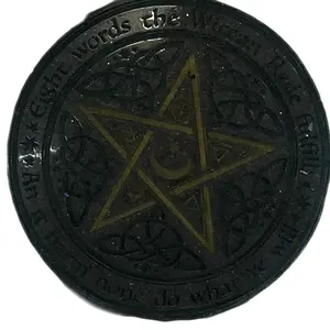Beautiful Wiccan Rede charging plate for altar moon charging or wall hanging trinket holder tray
