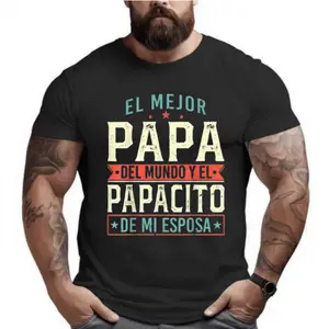 El Mejor Papa Del Mundo Camiseta En Espanol Padre Latino T-Shirt