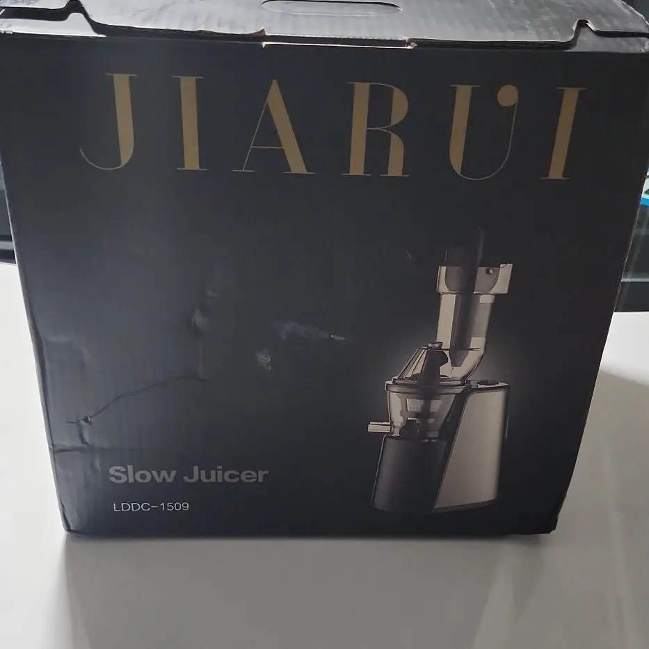 Jiarui Slow Juicer LDDC-1500 in Red - Ideal for Fresh Juices and Smoothies