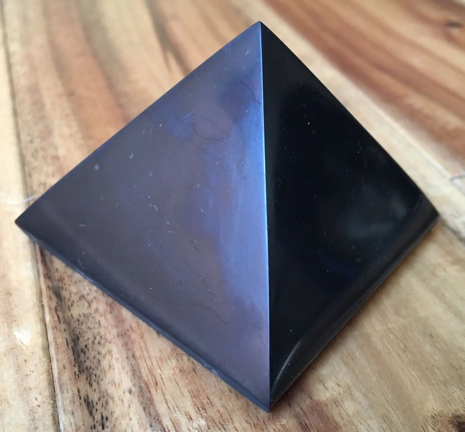 Shungite Pyramid Polished Stone - 1" to 4"