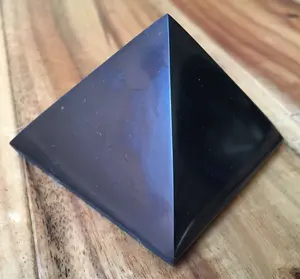 Shungite Pyramid Polished Stone - 1" to 4"