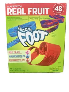 FRUIT ROLL-UPS  CANDY 48 ROLLS IN BOX  MADE WITH REAL FRUIT