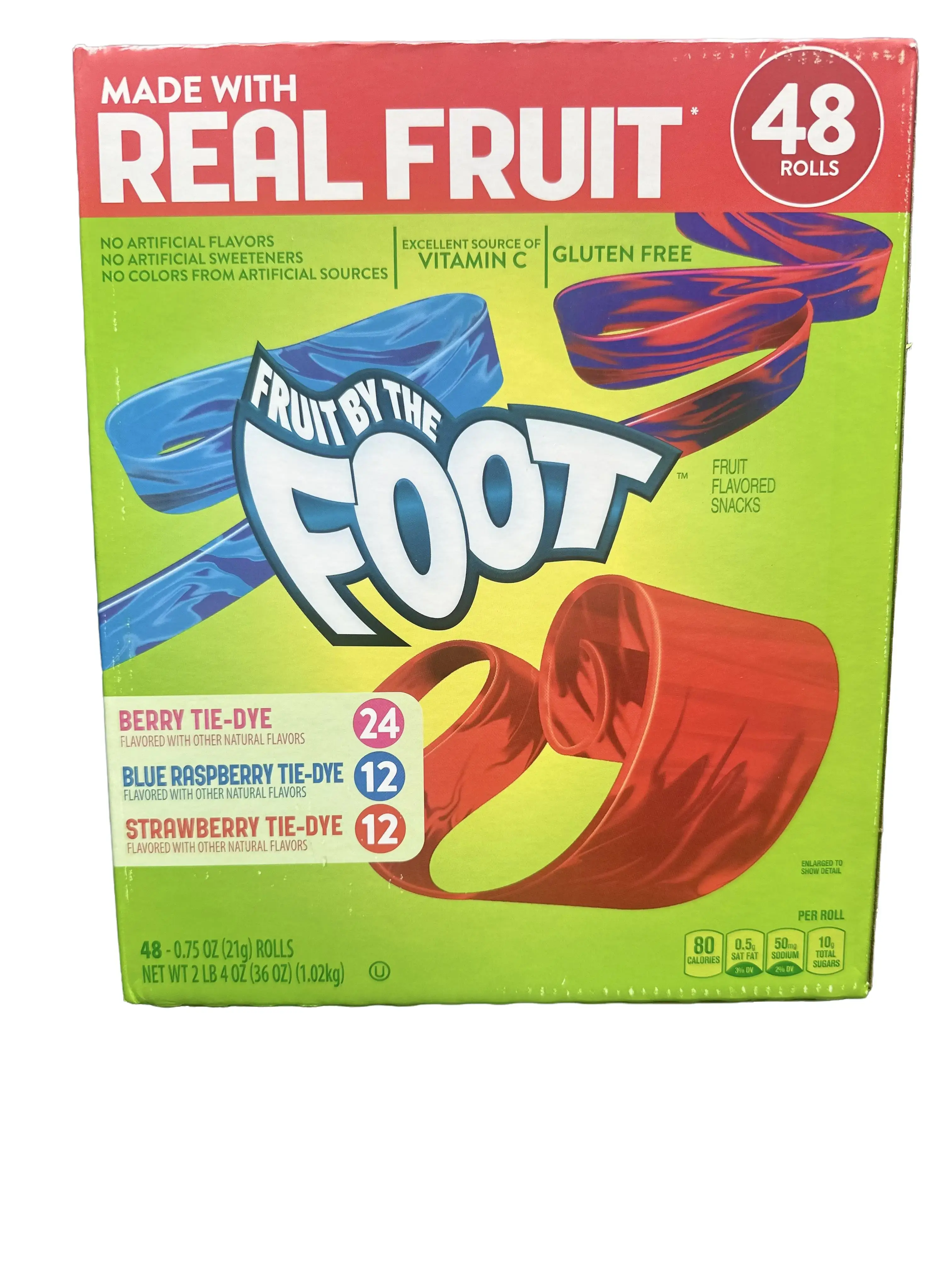 FRUIT ROLL-UPS  CANDY 48 ROLLS IN BOX  MADE WITH REAL FRUIT