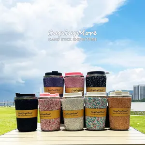 Live Cupcupmore Bling Coffee Mug Shiny Rhinestone Vacuum Flasks Double Wall Stainless Steel Insulated tumbler with Leak-proof Lid Glitter Water bottle,Sparkle Portable Thermal Mug for Women Men,Keeps Cold 12 Hours and Hot 6 Hours Drinkware Cup