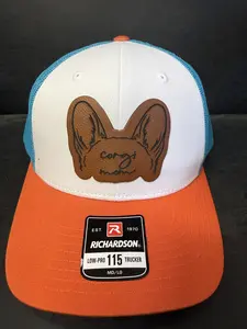 Corgi Mom Leather Patch on Richardson 112 Snapback