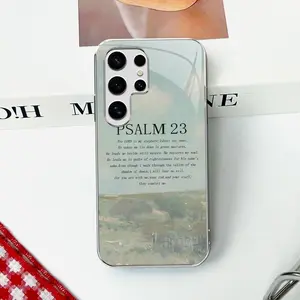 Psalm 23, Light Luxury Glass Case for All【Galaxy】Models, The LORD is my shepherd ---975