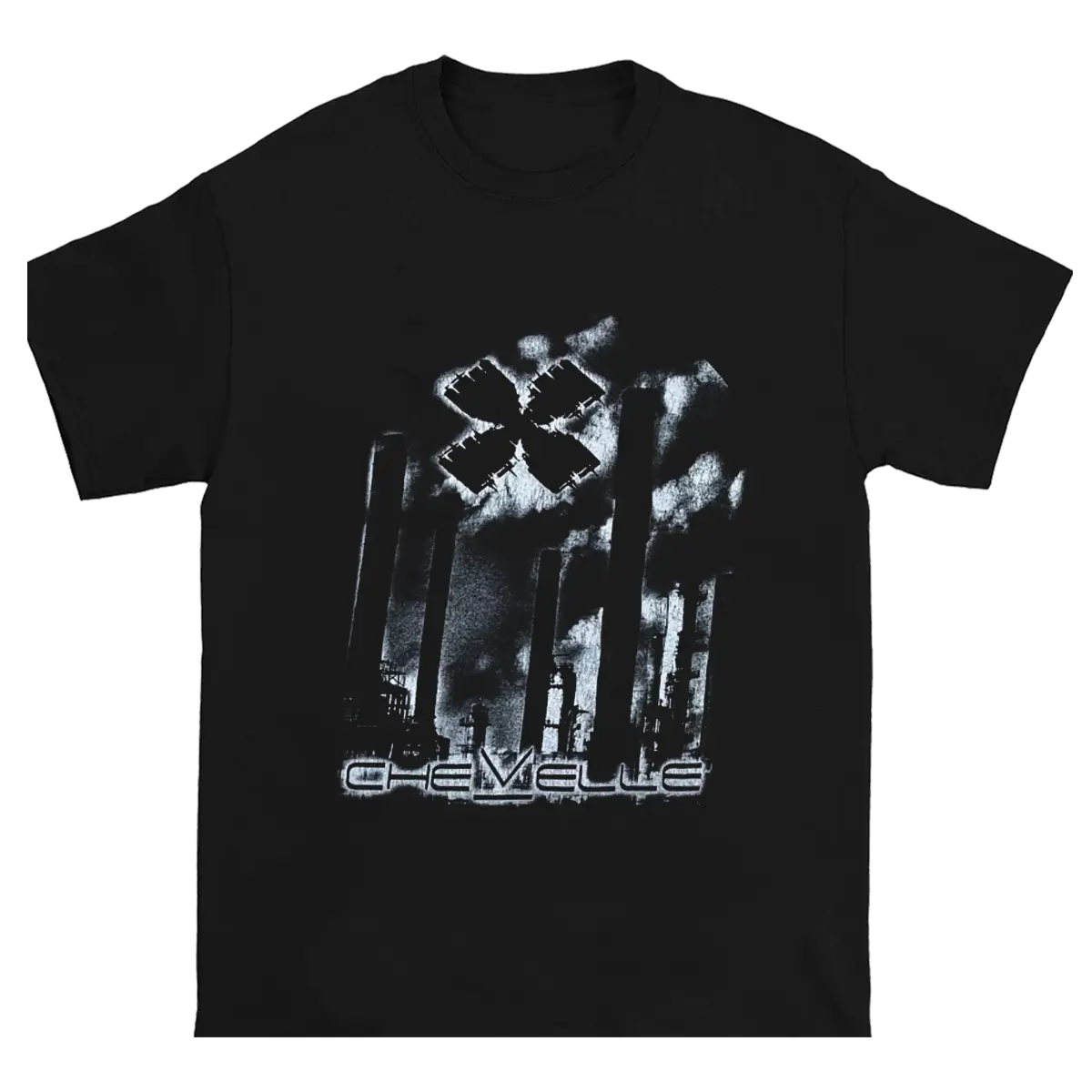 Vintage Chevelle Band Black Unisex Cotton Short Sleeve T-Shirt, Rock Tee, Menswear Top