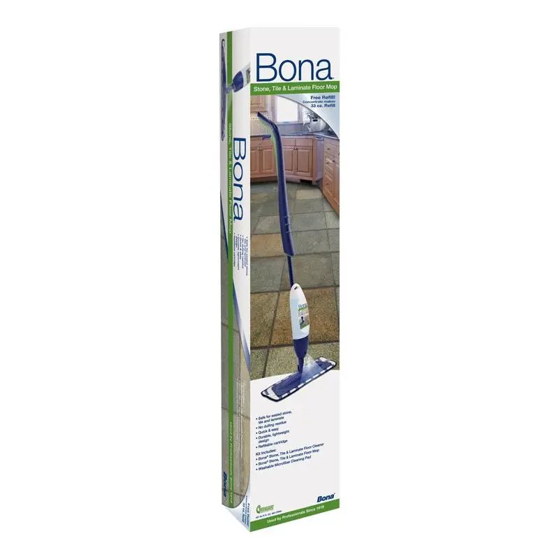 212 MAIN Bona 1500321 33oz Floor Care Kit - Mop, Spray Mop, Washable Floor Cleaners with Microfiber Cleaning Pad for Home Maintenance, Cleaning Pad Floor Cleaners