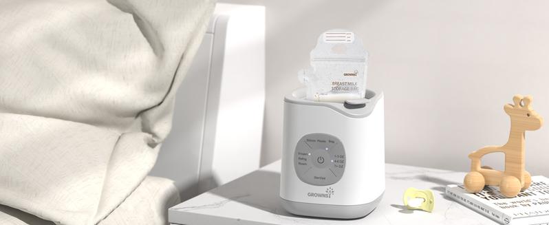 GROWNSY Bottle Warmer,  Baby Botle Warmer Fast for Breastmilk & Formula, Accurate Temperature Control, Milk Warmer for All Bottles with Thaw, Sterilizing, Keep Warm, Heat Food，Mom's Best Choice