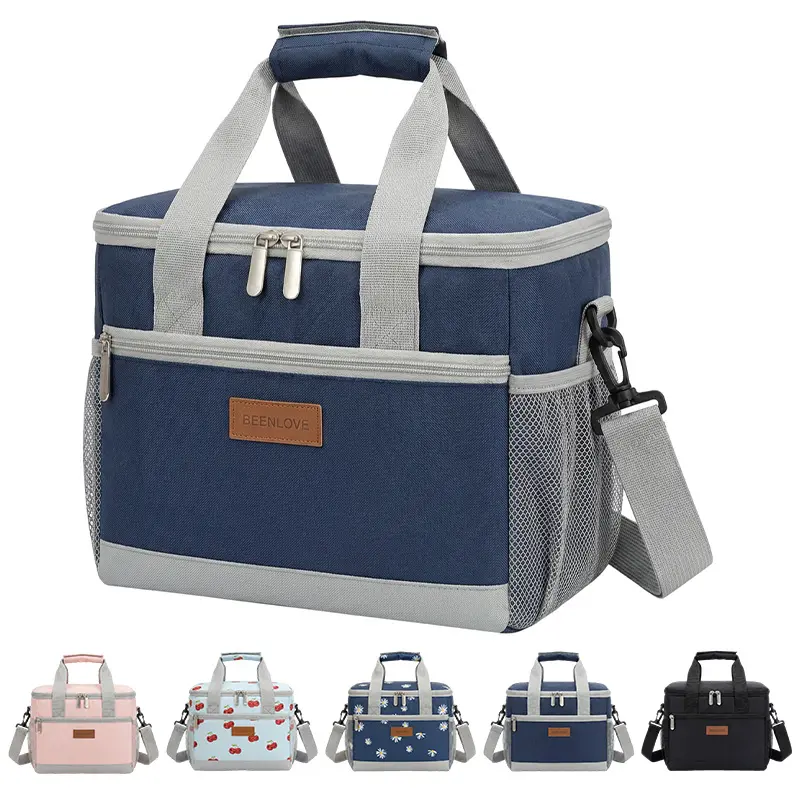 Insulated Lunch Bag，Reusable Cooler Bag, Large Capacity Leakproof Lunch Box, Portable Thermal Tote for Office, Beach & Outdoor