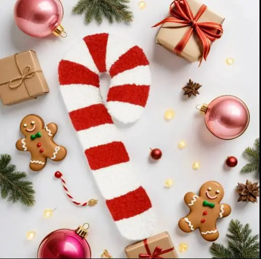 3 Count Cute Warm Candy Design Pillow for Home Decoration, Gingerbread House Plush Pillow, Lovely Plush Gift, Christmas Decorations, Thanksgiving Christmas Gift, Christian Baptism Gifts, Soft and Cuddly Stuffed Toys for Kids and Adults