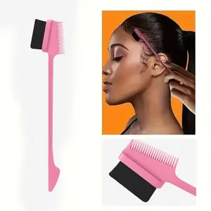Professional Hair Styling for Women & Girls Double Side 3 In 1 Edge Brush For bangs Hair  (Color Is Sent Random)