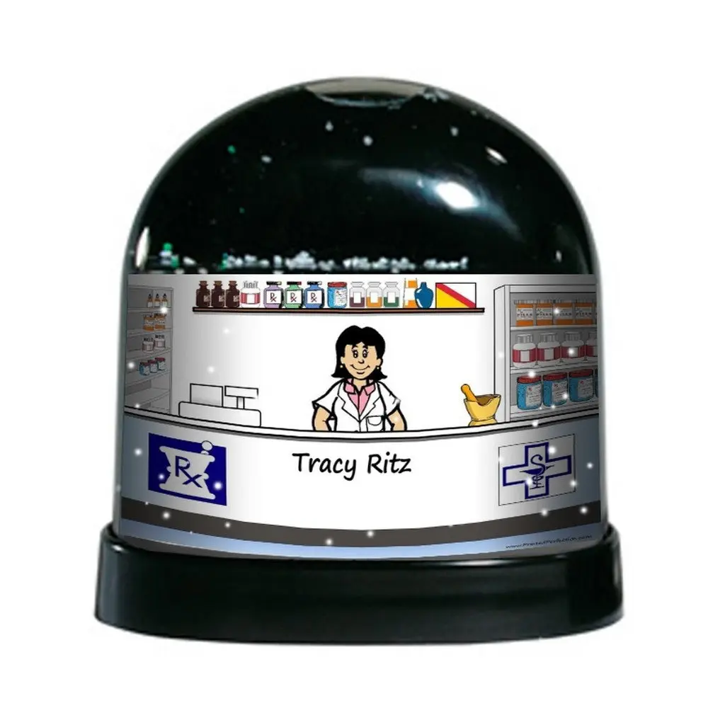 Pharmacist, Female - NTT Personalized Snow Globe