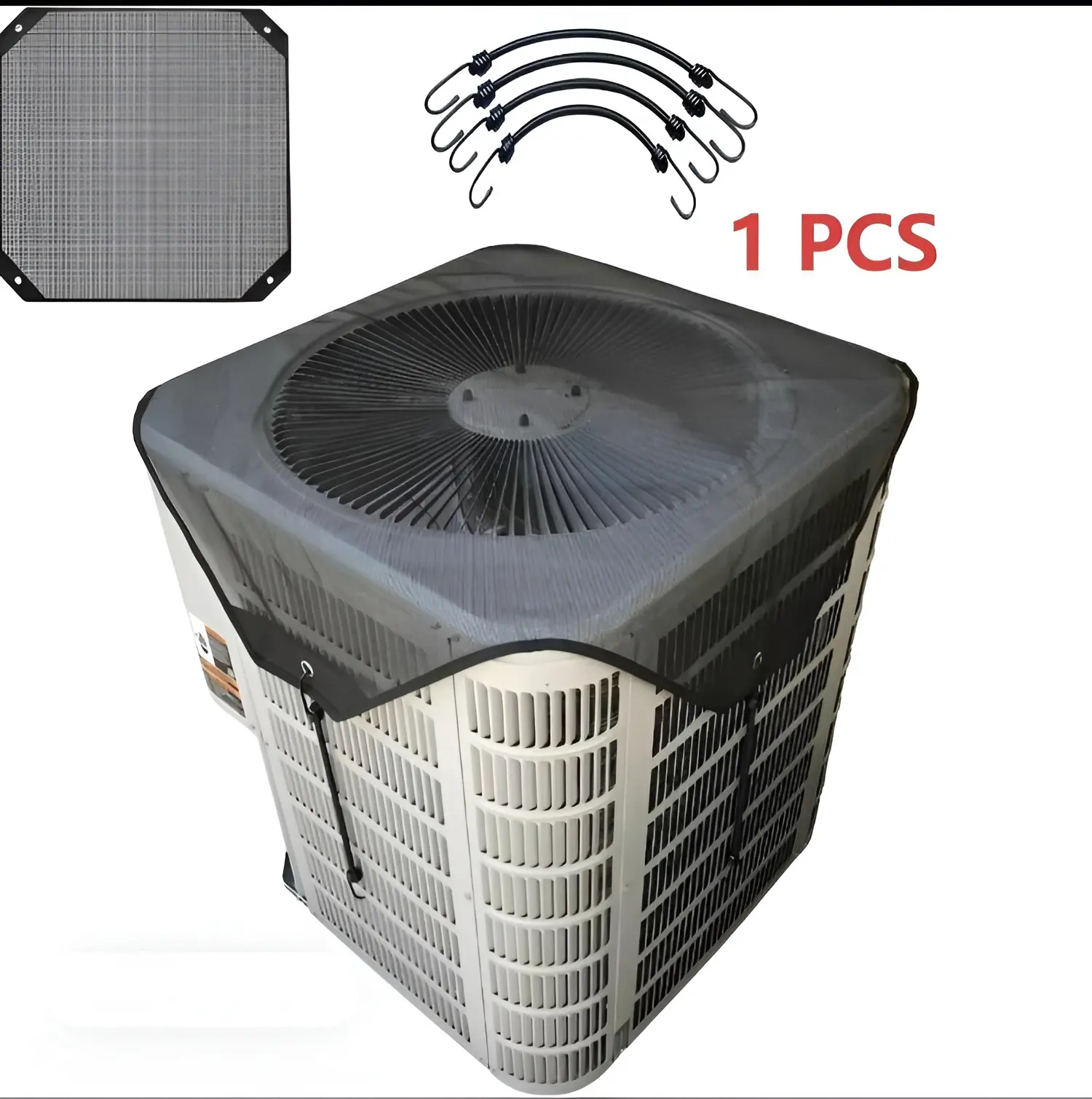 Air Conditioner Cover for Outside Units, 36 x 36 Inch Mesh Air Conditioner Cover - Heavy Duty Central Air Conditioner Cover Outdoor AC Unit Cover Portable AC with Multiple Functions Durable