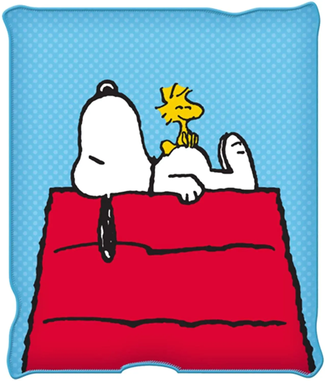 Peanuts Snoopy and Woodstock Soft 100% Poly Fleece Throw Blanket, 45x60in, Roomy, Easy to Clean, Machine Washable