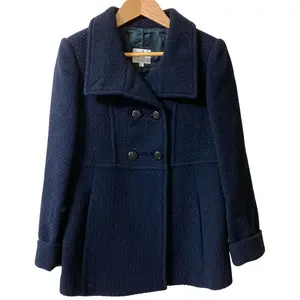 Pre-owned Giorgio Armani Wool Small Leather Goods Armani Collezioni Coat