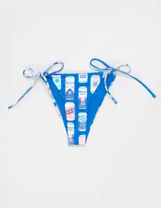 PARTY PANTS  Womens Hayley Reversible Tie Side Cheeky Bikini Bottoms