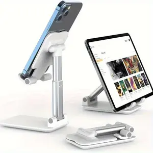 Foldable Mobile Phone Tablet Stand Holder Angle Height Adjustable For Apple Android Smartphone E-Reader Tablet