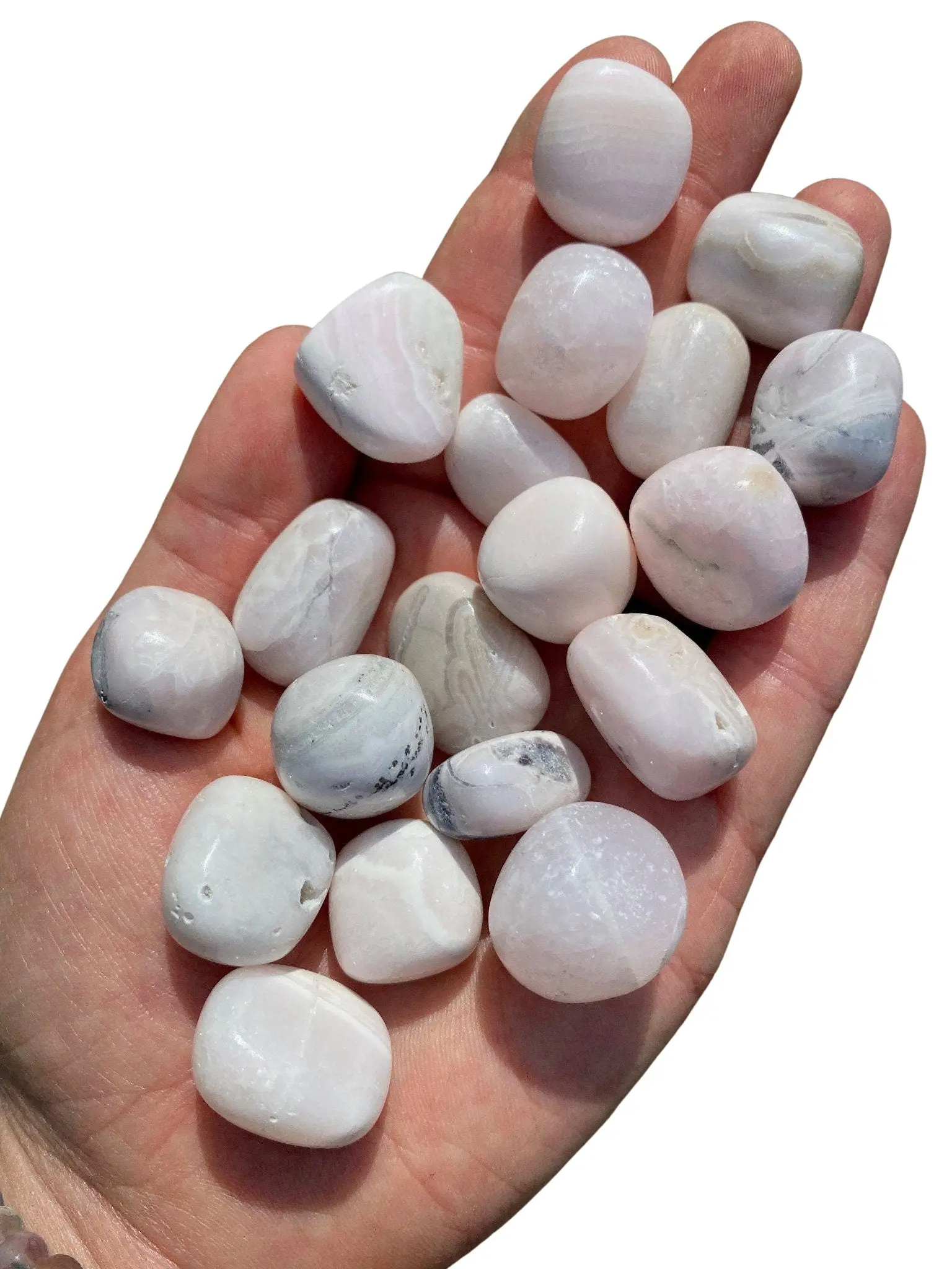 Mangano Calcite Tumbled Stone - Pink Calcite Stone