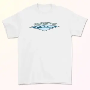 Rare!! Vintage 90's QUIKSILVER Logo Faded Surf Tee Shirt Boys