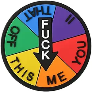 Novelty Spinner Patch – PVC Hook and Loop Backing – Collectible Morale Patch