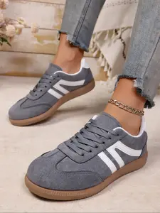 Women's Lightweight Comfortable Training Shoes, Casual Fashion Sports Sneakers, Fashionable Running Shoes, Lace-Up Outdoor Running Shoes, All Seasons