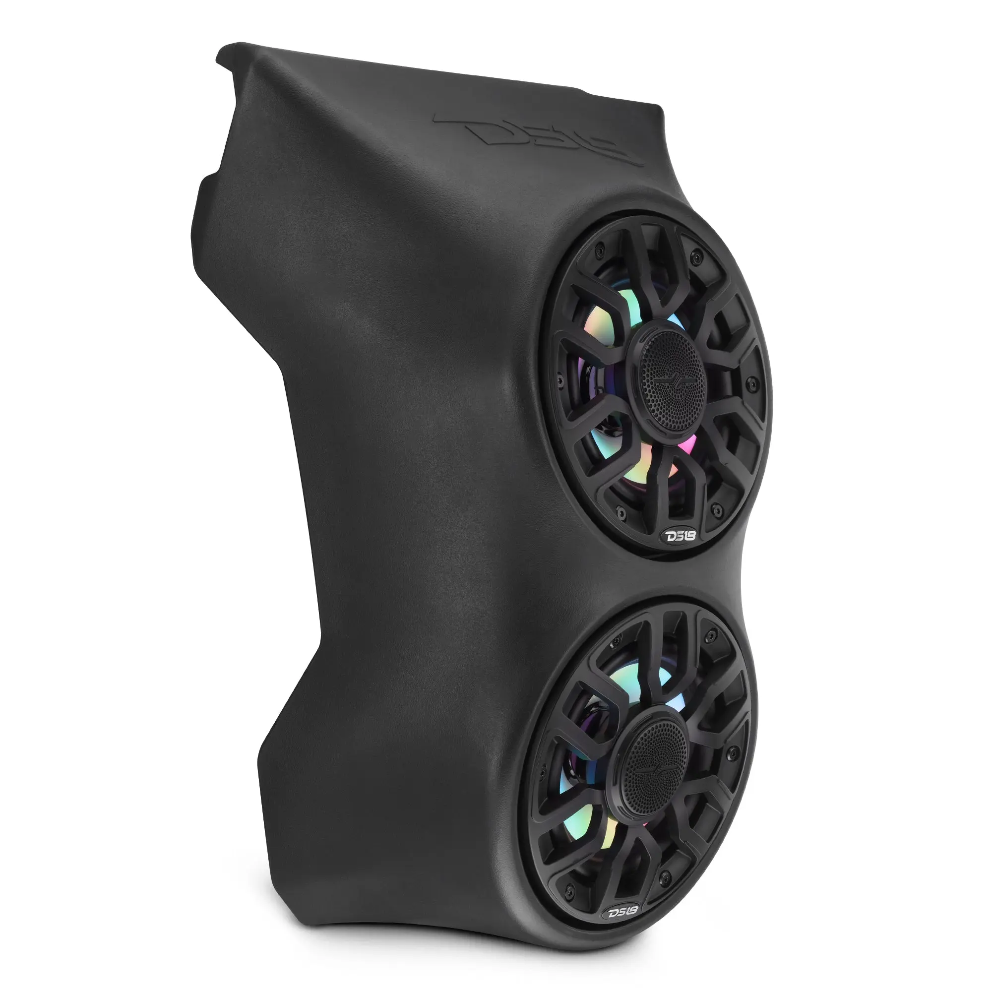 Can-Am Maverick X3 (2017-Up) Waterfall Center Console Speaker Pod Loaded with NXL-IQ 6.5" 2-Way Coaxial Marine Speakers and Digital LED Lights