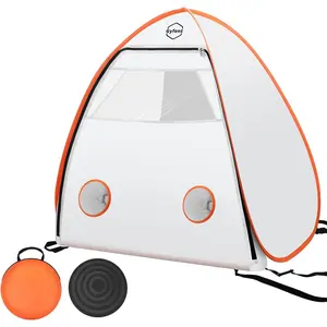 Portable Pop-up Spray Paint Tent, Small Spray Shelter Paint Booth Station with Turntable for Small DIY Projects and Furniture Spray Painting