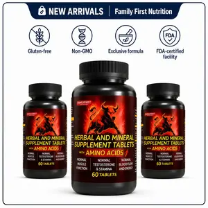 Family First Nutrition Active Lifestyle Supplement with Zinc | Herbal & Amino Acid Formula for Energy & Recovery Support | 60 Tablets