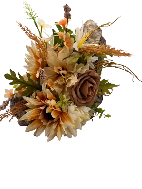 Californian Driftwood Beach Walks Table Centerpiece with Silk Style Flowers and Grasses Natural Rustic Decor for Home or Event