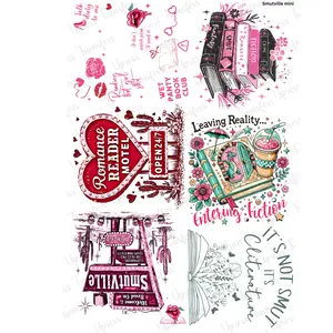Smutville Mini DTF Transfer Gang Sheet 24.5" Wide x 36" Long Direct To Film Trendy Vibrant Designs for Stylish Wardrobe