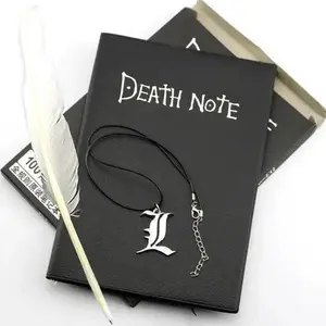 Death Note Notebook + Feather Pen + Necklace