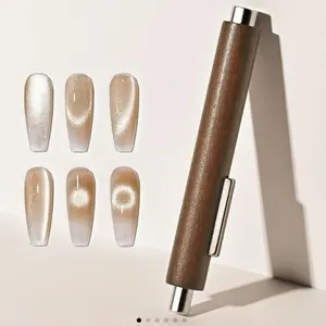 3in1 Cigar Wood Magnet Tool for Cat Eye design effect for Nail Art tool nail care cat eye nail super strong magnet nails