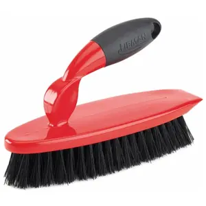 212 MAIN 1.13 in Iron Handle Rubber Scrub Brush with Polymer Bristles - Household Cleaning Tool, Cleaning Supplies Accessories