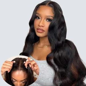 [13x6 GLUELESS WIG] 250% Density Megalook Body Wave 13x6 Glueless Transparent Lace Frontal Wigs Put On Go Pre-bleached Preplucked Pre-everything Effortless Human Hair Wigs For Beginner Friendly #Summervibes