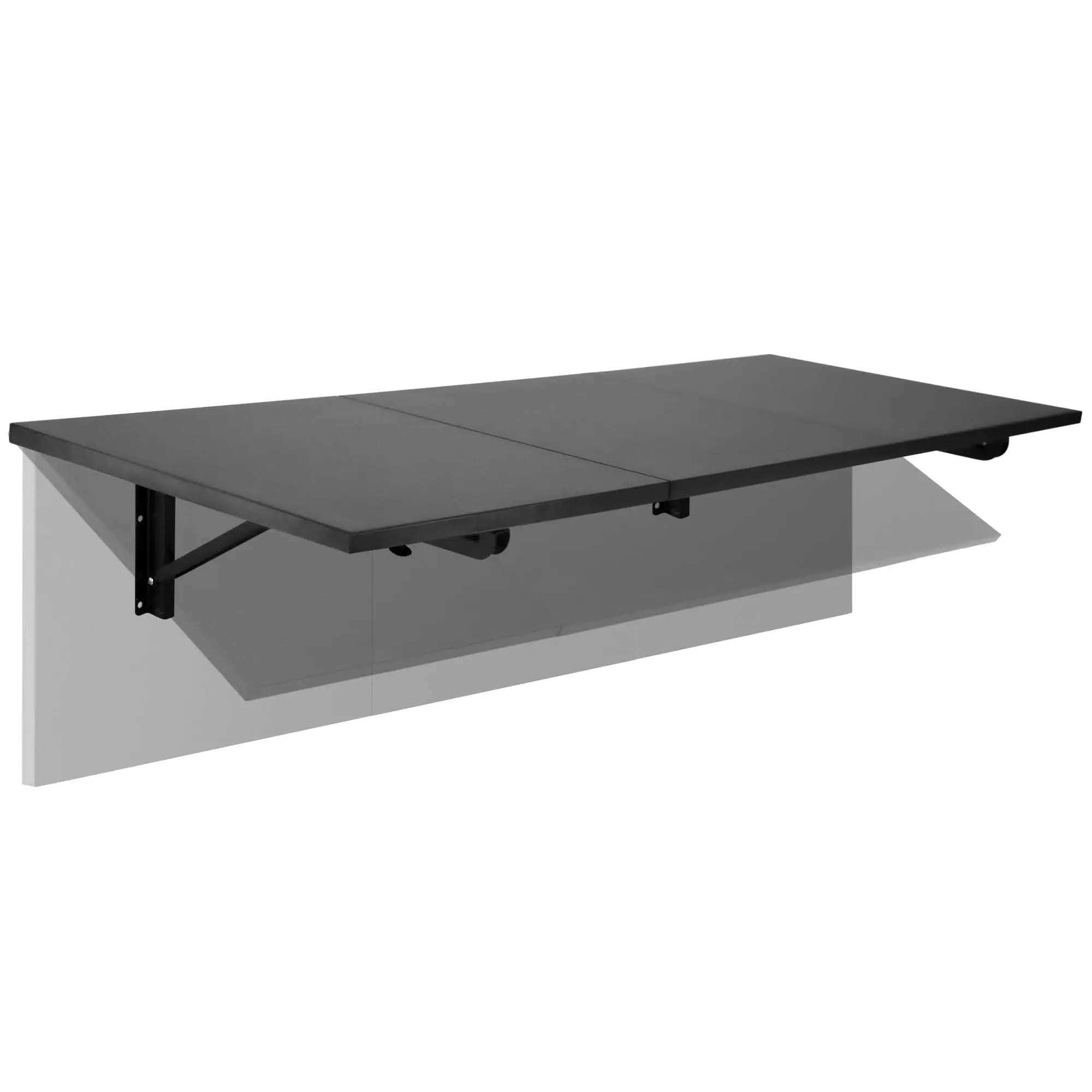 Mount-It! Black Folding Wall Mounted Drop Leaf Table – 30" or 45" Workbench Desk for Garage, Home or Office Mount-It! Black Folding Wall Mounted Drop Leaf Table – 30" or 45" Workbench Desk for Garage, Home or Office